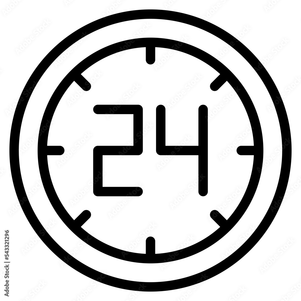 24 Hours Support Icon 24 Hours Support Icon