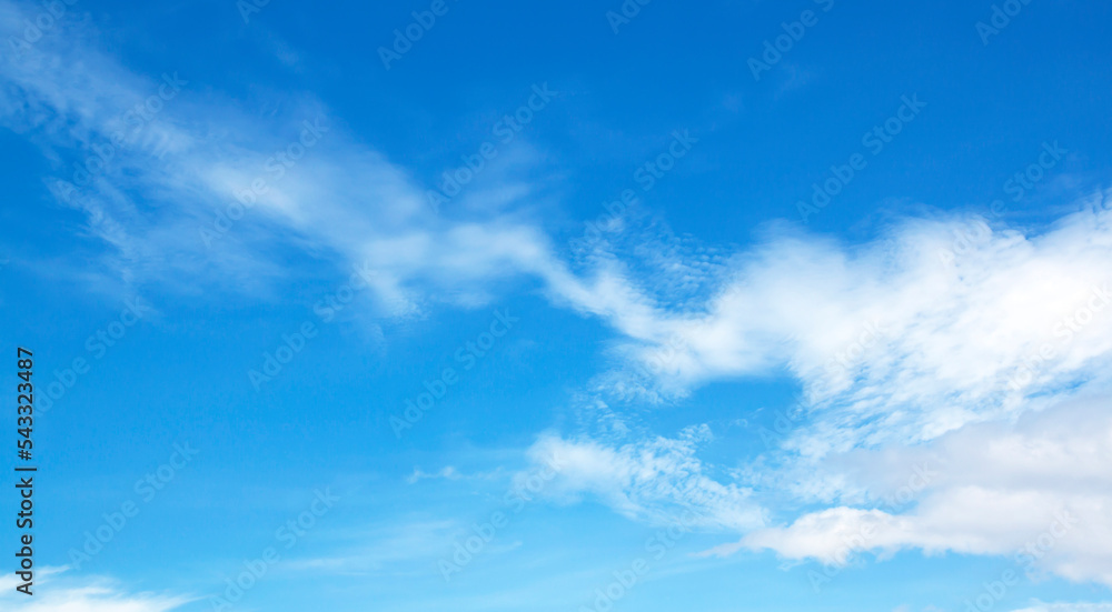 Clouds blue sky High angle air