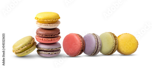 macaroons isolated on transparent png