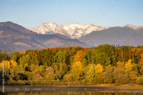 autumn landscape in the mountains  West Tatras  Liptov  Slovakia