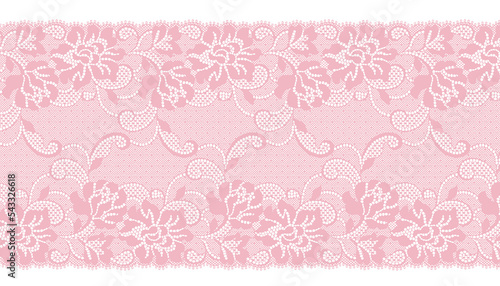  Wide Floral Lace Trim for Design.