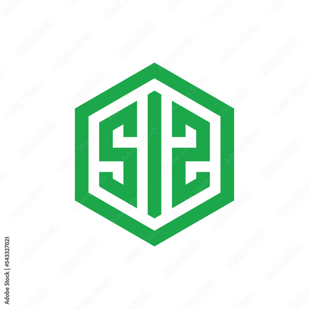 Creative letter SIS logo design, hexagon logo design Creative letter SIS logo design, hexagon logo design