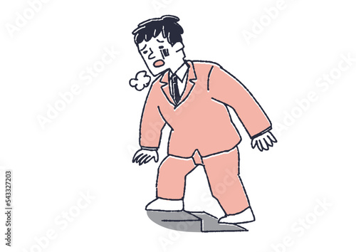 すぐに息が上がる疲れやすい男性　病気の治療や予防