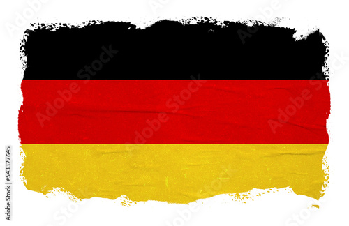 Abstract Germany flag with ink brush stroke effect