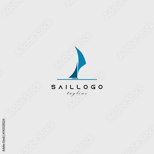 sail logo vector design for use company identity etc
