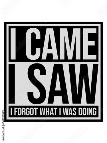 I came saw forget 