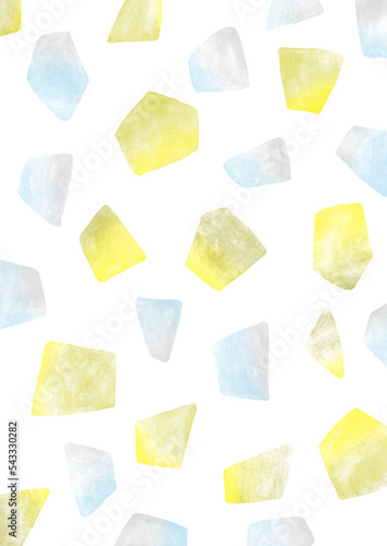 黄と青の宝石の背景画像