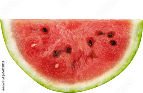 Fresh ripe watermelon isolated on white background