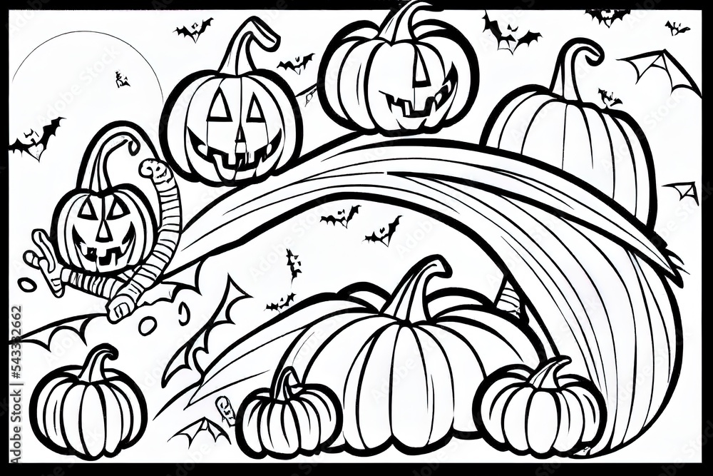 Cute Halloween Coloring Pages For Kids Halloween Coloring Book Pages 