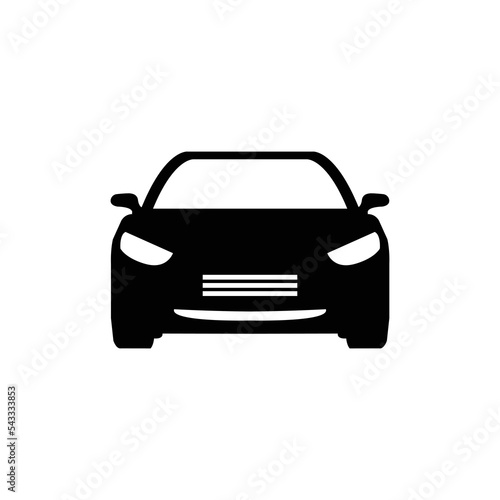 Car icon. Car icon on a white background. illustration.