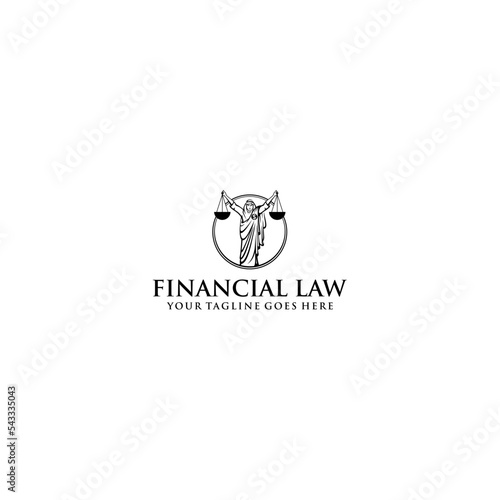 god justice law firm logo design
