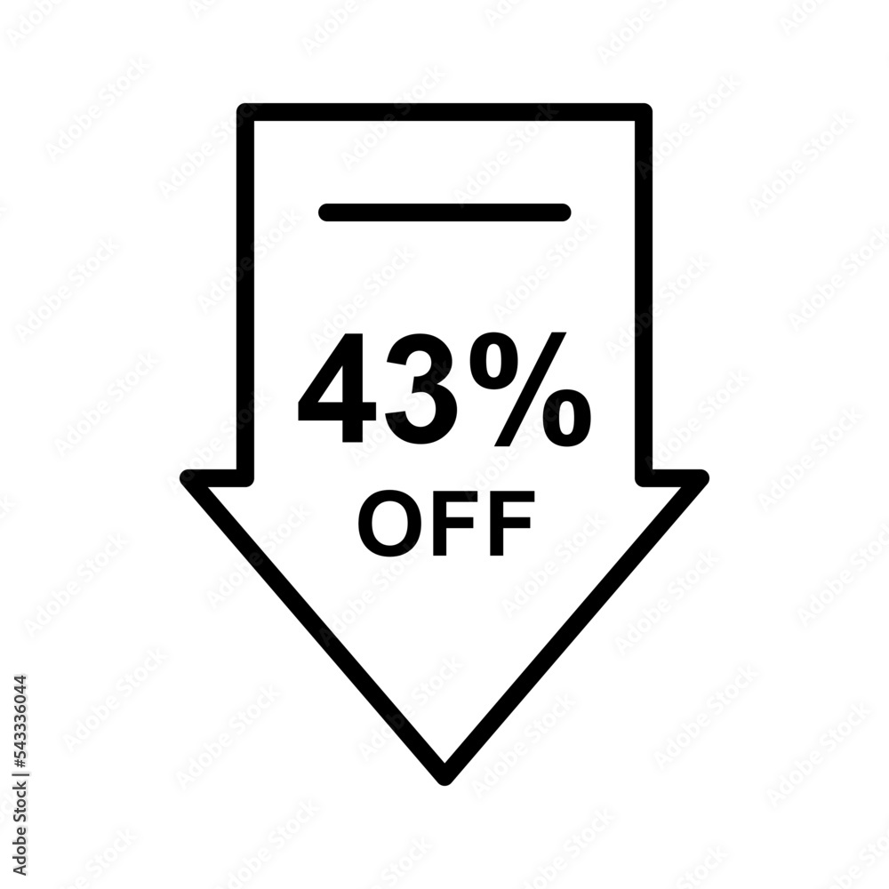 Discount offer icon vector design templates Discount offer icon vector design templates
