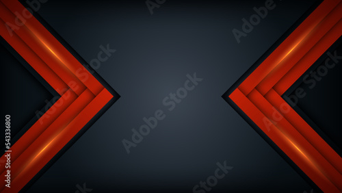 Red geometric shapes and black background