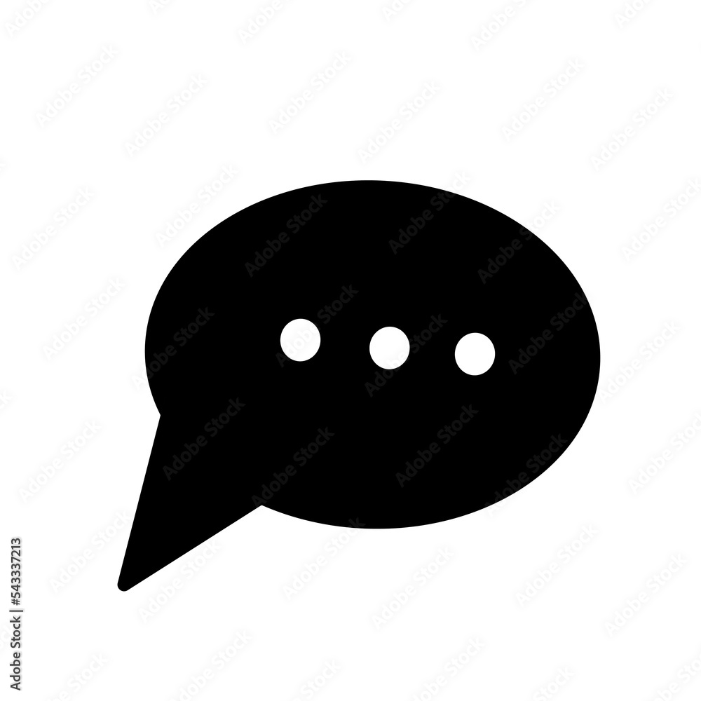 Chat icon vector simple design Chat icon vector simple design