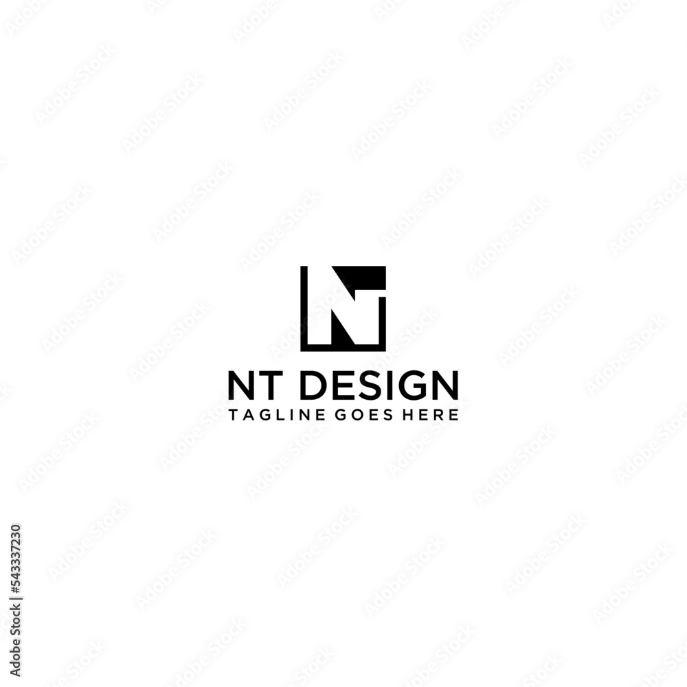 initial letter logo TN, logo template