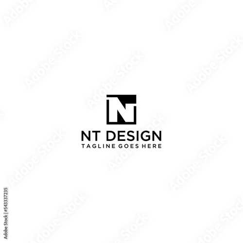 initial letter logo TN, logo template