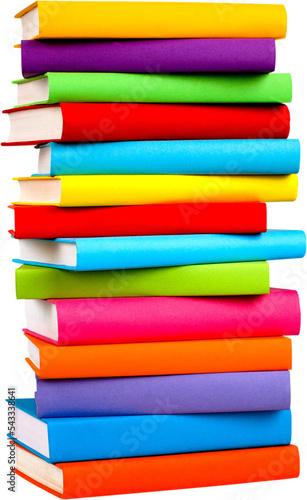 Wallpaper Mural Stack of blank textbooks - isolated image Torontodigital.ca