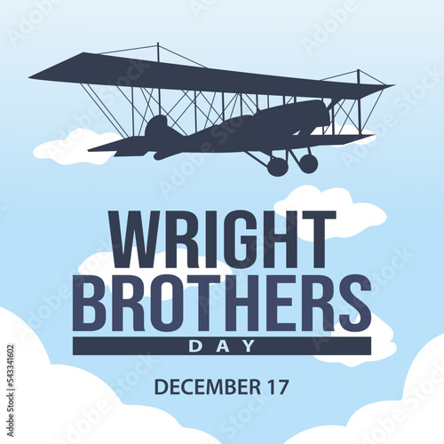 vector graphic of wright brothers day