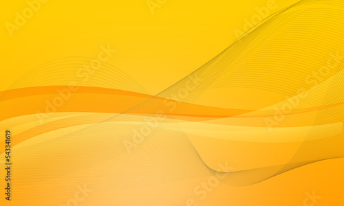 yellow orange lines wave curves soft gradient abstract background