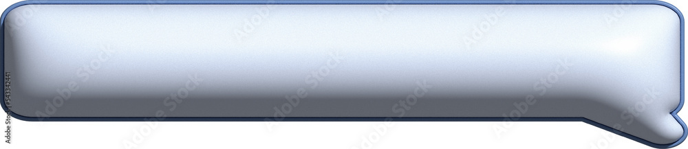 cute 3d blue speech bubble, text box decoration cute 3d blue speech bubble, text box decoration