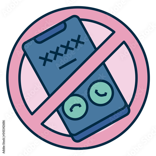 block robo calls icon