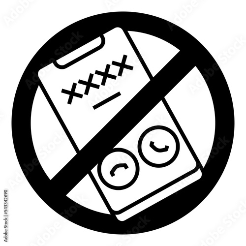 block robo calls icon