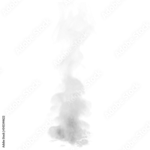 Fotografiet smoke isolated on white