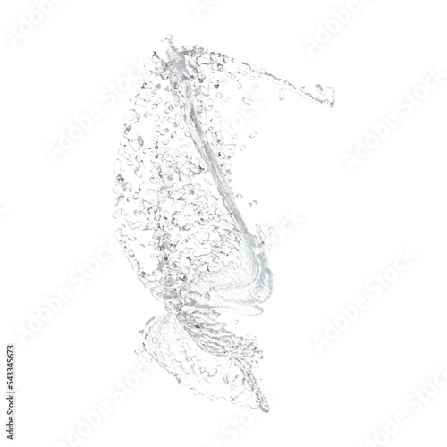 water splash isolated on white transparent background