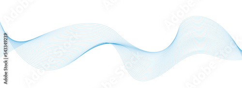 abstract blue wave background. Blue minimal round lines abstract background. Thin line wavy abstract vector background. Curve wave seamless pattern. Line art striped graphic template