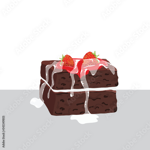 Chocolate Pancake ILLUSTRATION VECTOR DESIGN