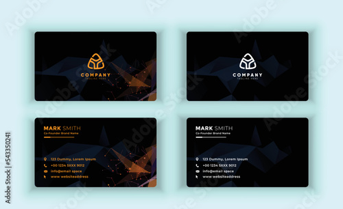 Modern Creative and Clean Business Card Template. vector card.