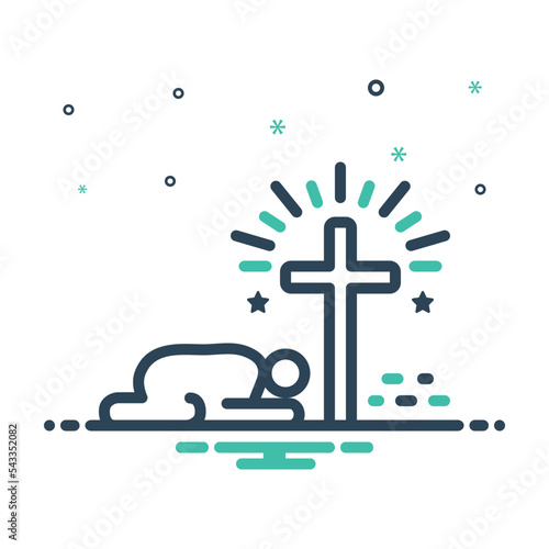Mix icon for sin church