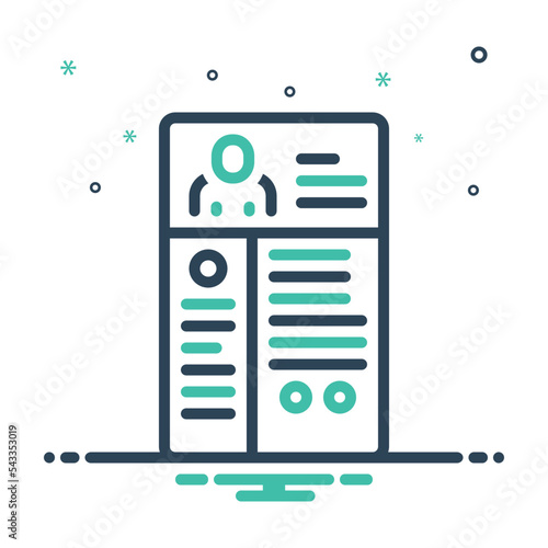 Mix icon for resumes