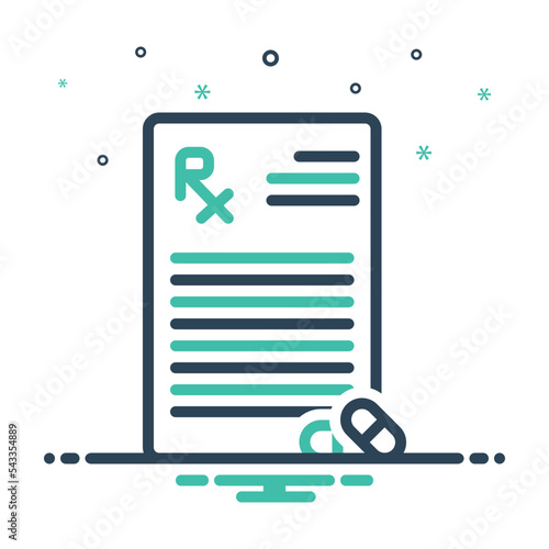 Mix icon for rx  prescription