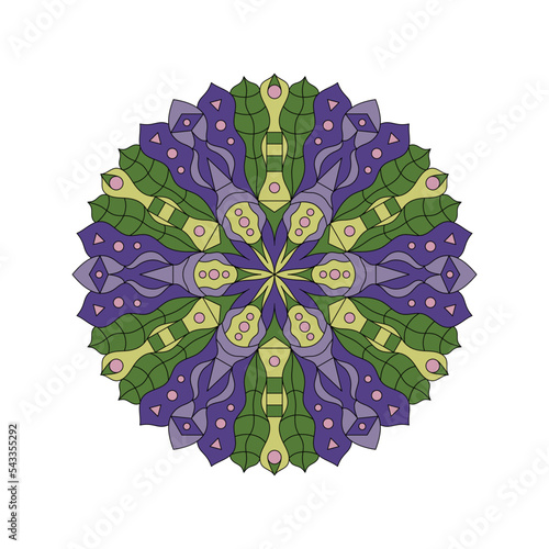 Wallpaper Mural Mandala. Abstract illustration. Ornament for decor, cards etc. Coloring book Torontodigital.ca