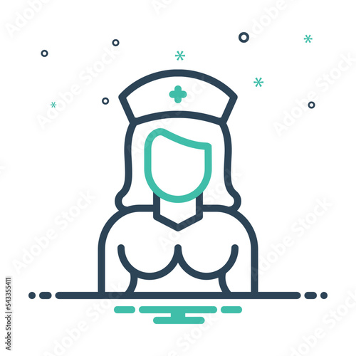  Mix icon for nurse