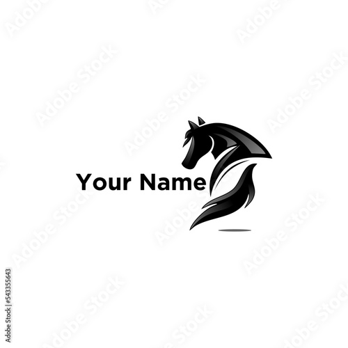Real and modern 3d horse logo, suitable for business