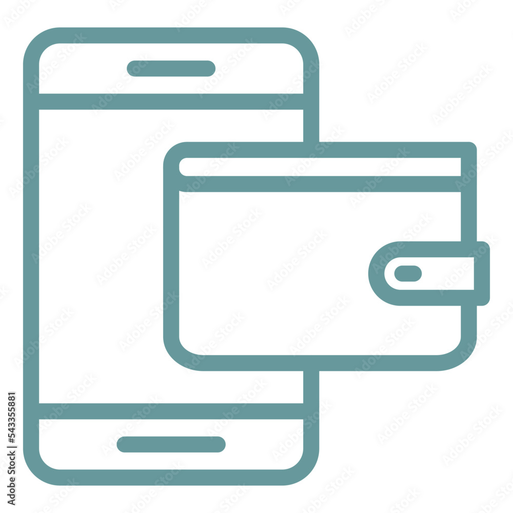 Digital Wallet Icon Style Digital Wallet Icon Style