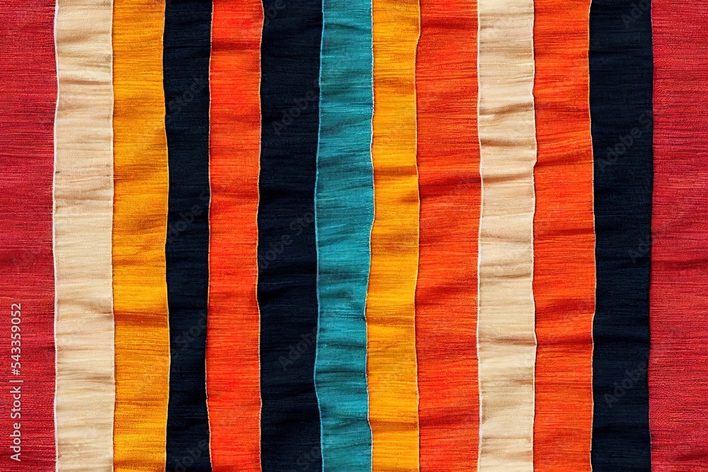 Fototapeta premium beautiful seamless colorful textile ethnic geomatrical boder