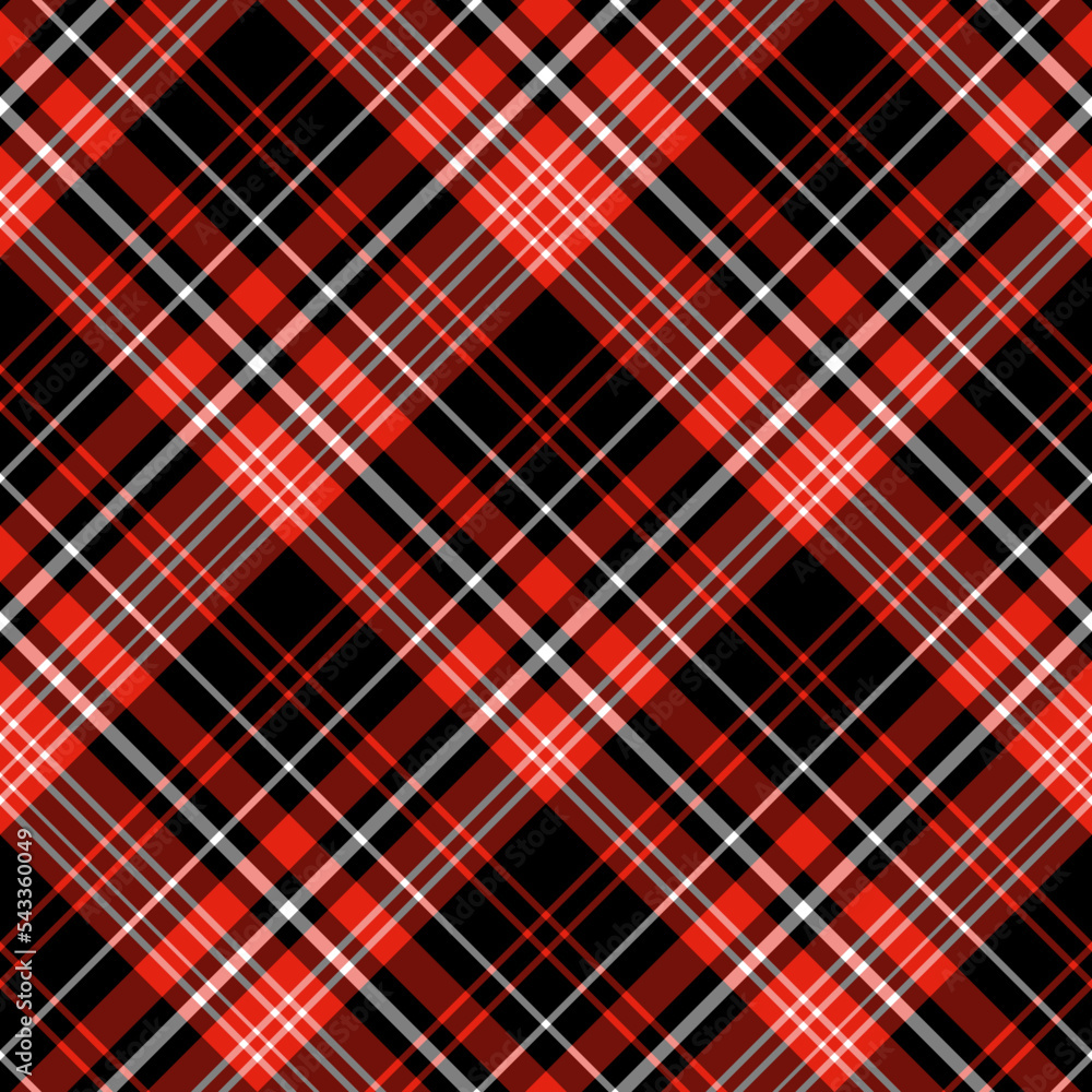 Seamless pattern in simple red, black and white colors for plaid, fabric, textile, clothes, tablecloth and other things. Vector image. 2 Seamless pattern in simple red, black and white colors for plaid, fabric, textile, clothes, tablecloth and other things. Vector image. 2