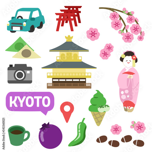 京都のアイコン　線無し