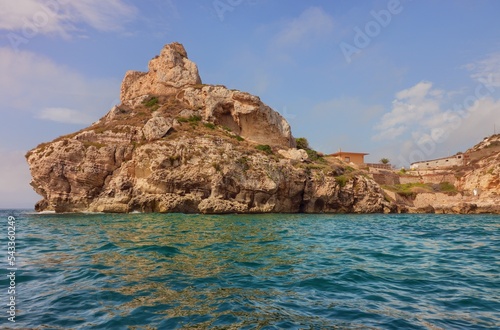 The cove of Cala Murr'e Porcu in Cagliari. Sardinia, Italy