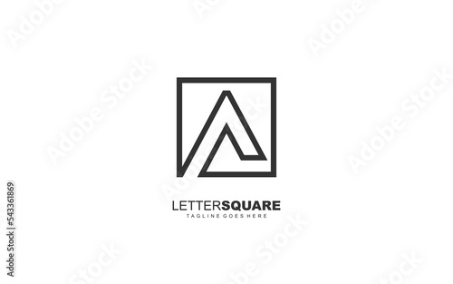 Free Download A letter logo abstract for identity company. Alphabet template vector illustration for your brand. - GFXLoad