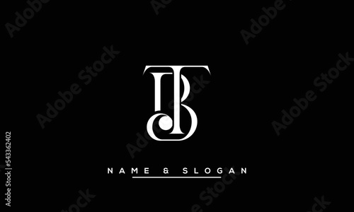 BT,  TB,  B,  T  Abstract  Letters  Logo  Monogram