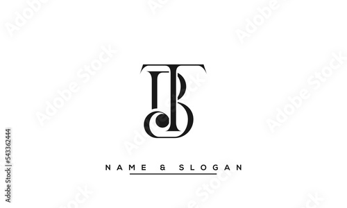 BT,  TB,  B,  T  Abstract  Letters  Logo  Monogram