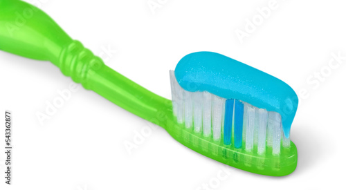 Toothbrush with Toothpaste