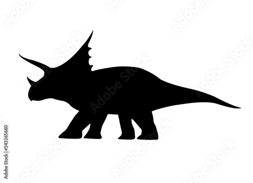 silhouette of a dinosaur on a white background