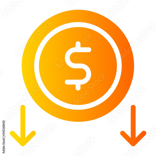 reduce gradient icon