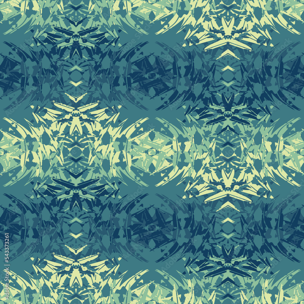 Seamless fractal pattern in vector format for printed fabrics or any ...