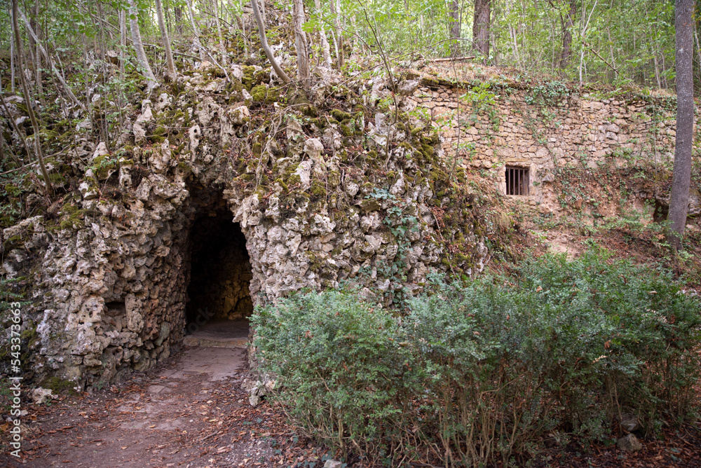 entrance of cave houses in the mountain entrance of cave houses in the mountain